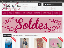 Tablet Screenshot of latelierdeflora.com